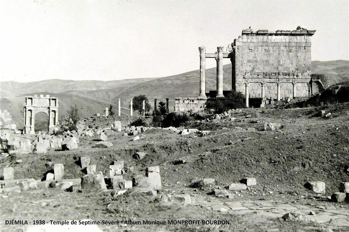1- Djemila 1938. Temple de Septime-Severe (1).JPG